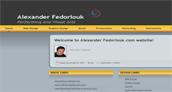 Desktop Screenshot of alexanderfedoriouk.com