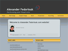 Tablet Screenshot of alexanderfedoriouk.com